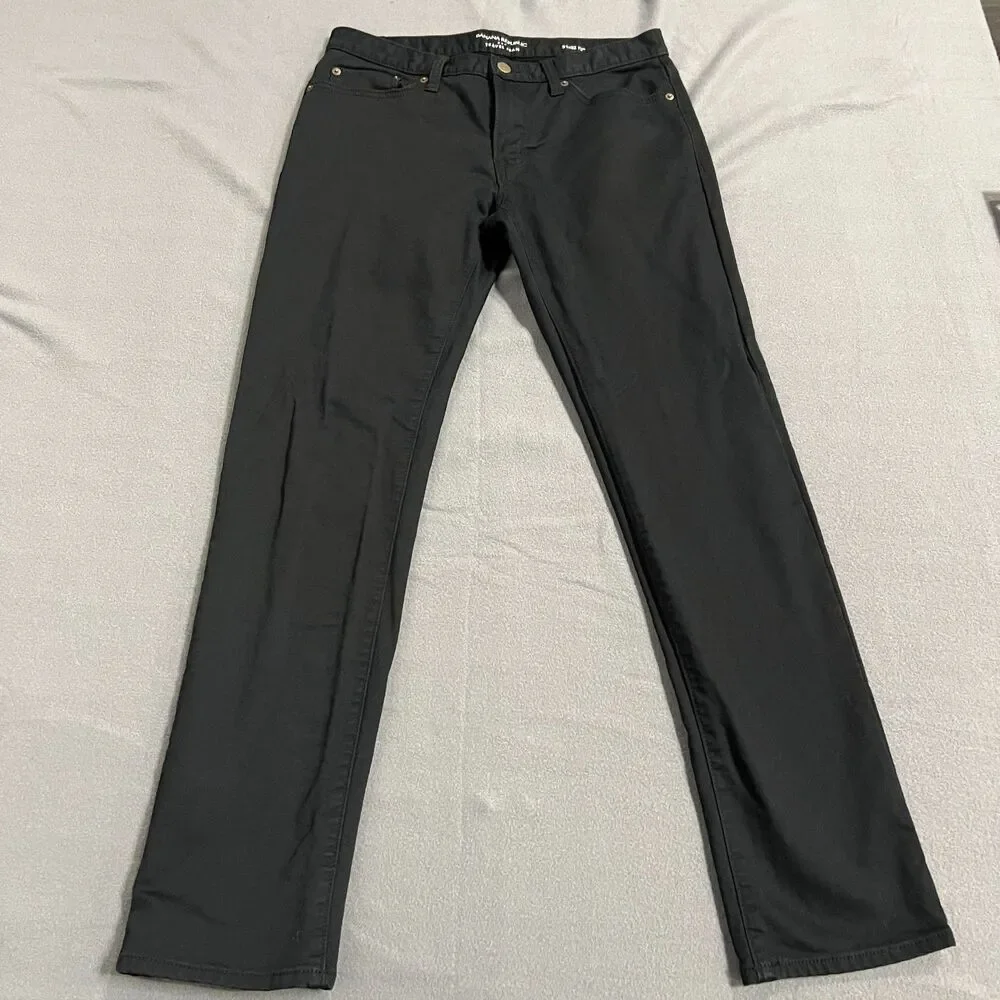 Banana Republic Travel Jeans Mens 31 X 32 Black Cotton Slim Fit 5-Pocket Stretch